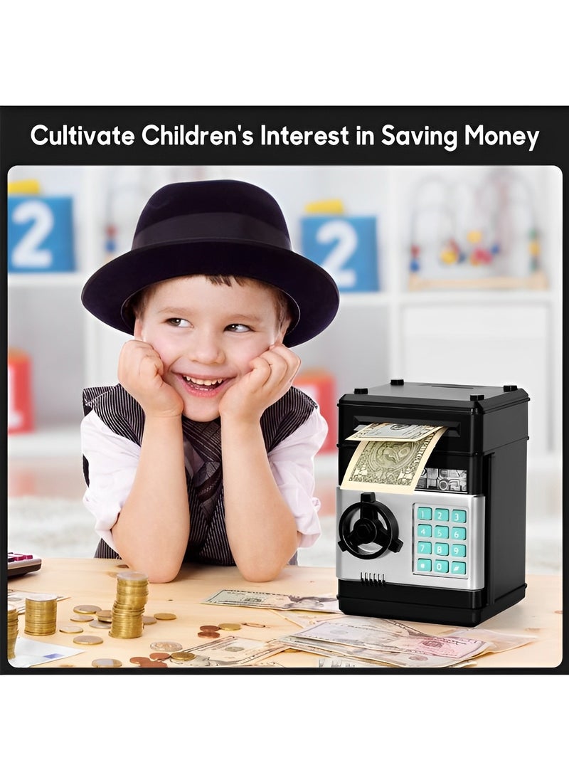 REOCLE Electronic Password Code Money Banks ATM Banks Box Coin Bank Automatic Paper Money Scroll Saving Box Great Gift for Kids  - Image 2
