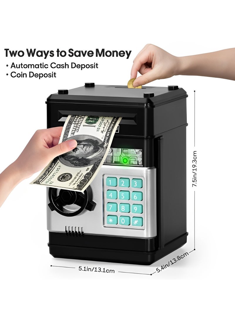 REOCLE Electronic Password Code Money Banks ATM Banks Box Coin Bank Automatic Paper Money Scroll Saving Box Great Gift for Kids  - Image 3