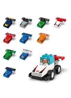 LEGO LEGO Duplo Town F1 Team Race Cars & Drivers Building Toy Set 10445  - Image 3