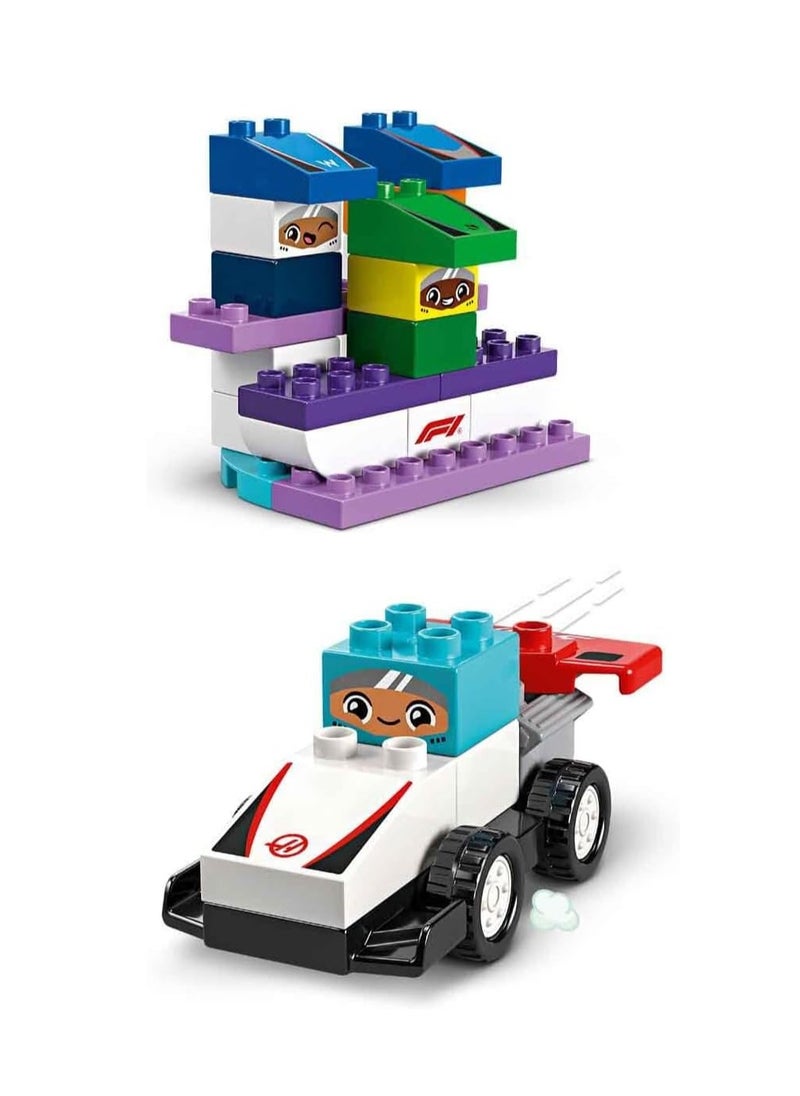 LEGO LEGO Duplo Town F1 Team Race Cars & Drivers Building Toy Set 10445  - Image 5