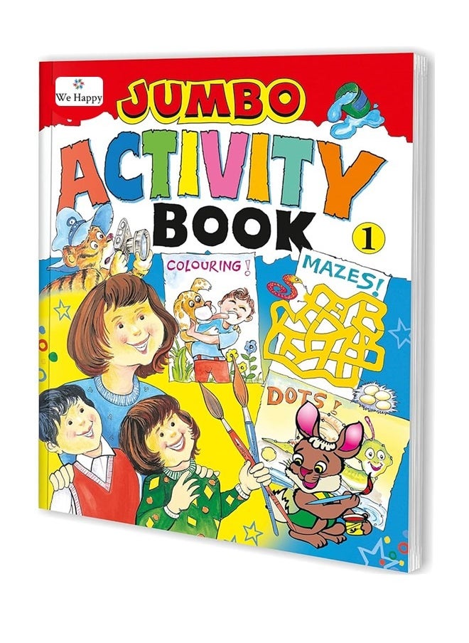 We Happy - Pack of 6 We Happy Jumbo Coloring and Activity Books Educational and Fun Learning Activities for Kids with different Challenges Drawings and Enjoyable Games - Image 1