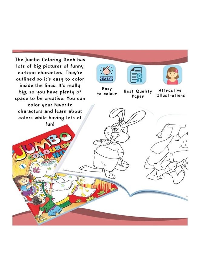 We Happy - Pack of 6 We Happy Jumbo Coloring and Activity Books Educational and Fun Learning Activities for Kids with different Challenges Drawings and Enjoyable Games - Image 1