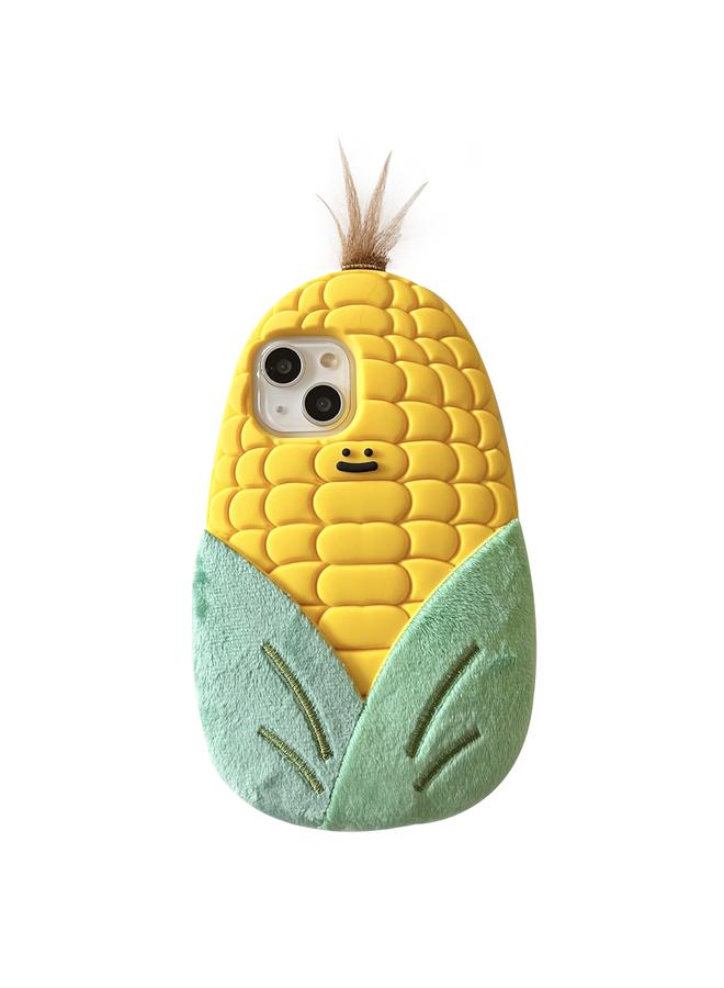 S-TOP Case For iPhone 15 Cartoon 3D Corn Silicone Phone Case - Image 1