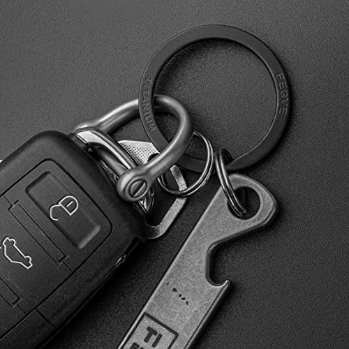 FEGVE Titanium Key Chain Rings Split Rings 4 Pack – Durable, Lightweight and Corrosion-Resistant Keyrings for Home & Car Keys - Image 5