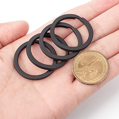 FEGVE Titanium Key Chain Rings Split Rings 4 Pack – Durable, Lightweight and Corrosion-Resistant Keyrings for Home & Car Keys - Image 4