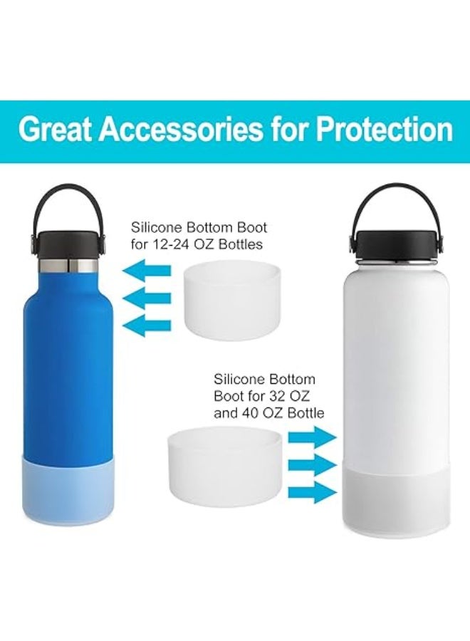 beijia Boot for Hydro Flask 12-40 OZ Water Bottle/Stanley Tumbler, Bottom Boots for Hydroflask Sports Water Bottles, Silicone Bottom Cover Sleeve - Image 3