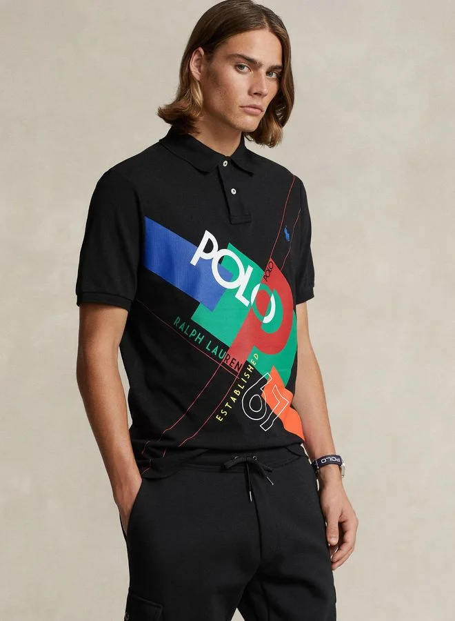 POLO RALPH LAUREN Classic Fit Logo Mesh Polo Shirt