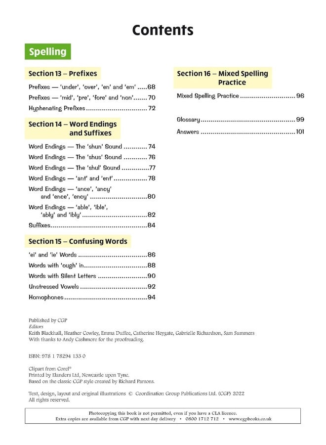 New KS2 English Year 5 Grammar, Punctuation & Spelling Targeted Question Book (with Answers) - Image 4