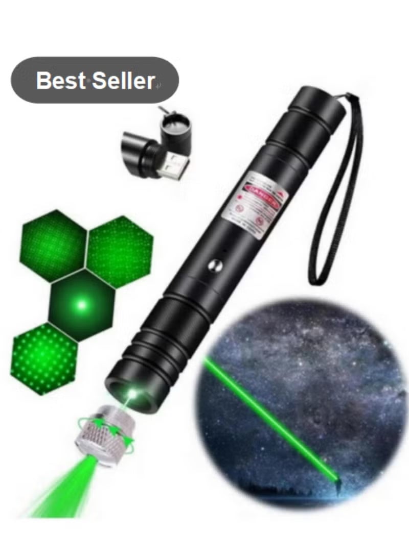 عام مؤشر الليزر الأخضر 2 في 1: لعبة Cat وقلم عرض المكتب. ليزر Red Dot القابل لإعادة الشحن للعب التفاعلي Cat وقدم PPT - Image 1