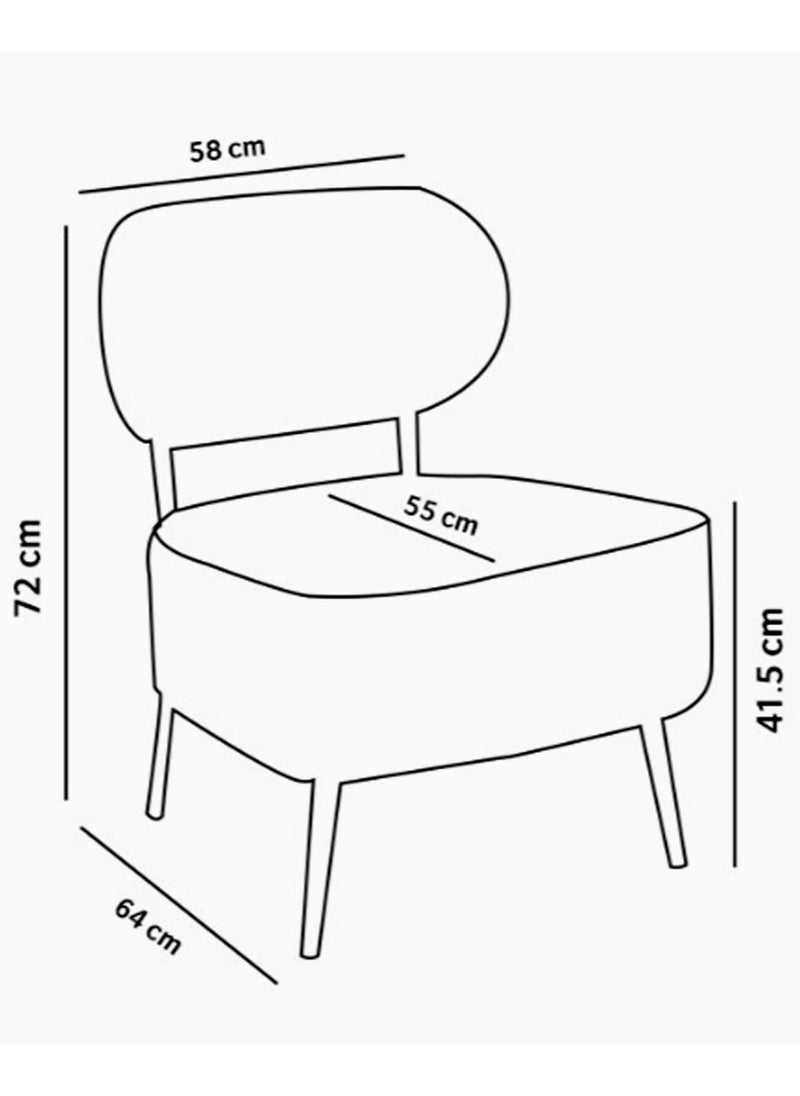 Living - Chair With Backrest Has An Elegant Simple And Modern - Image 1