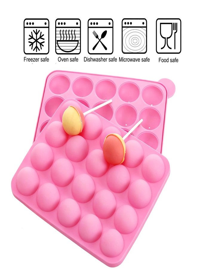 Ocmoiy Cake Pop Mold Set of 262 - including 20 Cavities Silicone Cake Pop Molds, Cake Pop Sticks, Cake Pop Wrappers, Sliver Twist Ties, Decorating Pen - Image 5