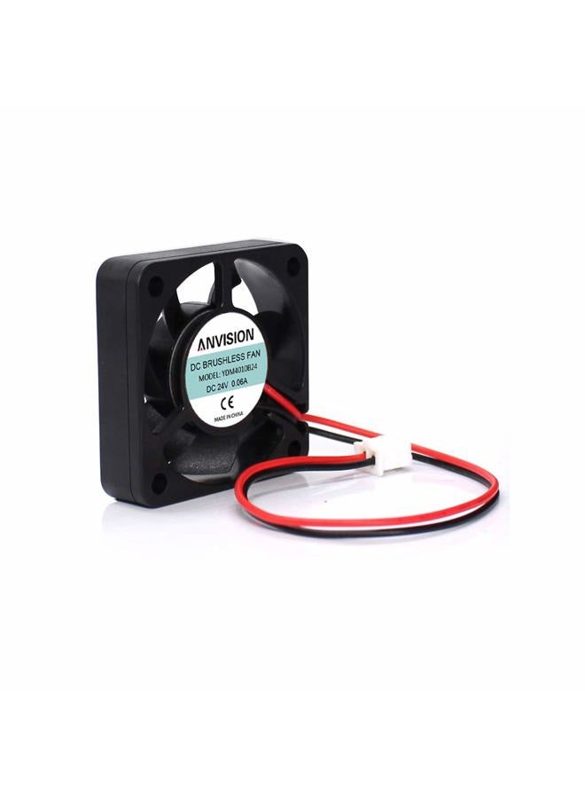 ANVISION 2-Pack DC 24V 40mm x 10mm Brushless Cooling Fan, Dual Ball Bearing, YDM4010B24 - Image 2