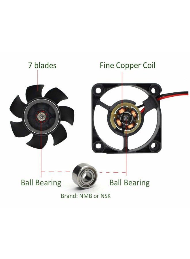 ANVISION 2-Pack DC 24V 40mm x 10mm Brushless Cooling Fan, Dual Ball Bearing, YDM4010B24 - Image 4