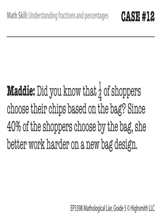 Edupress Mathological Liar Game, Grade 5 (EP63398) - Image 4