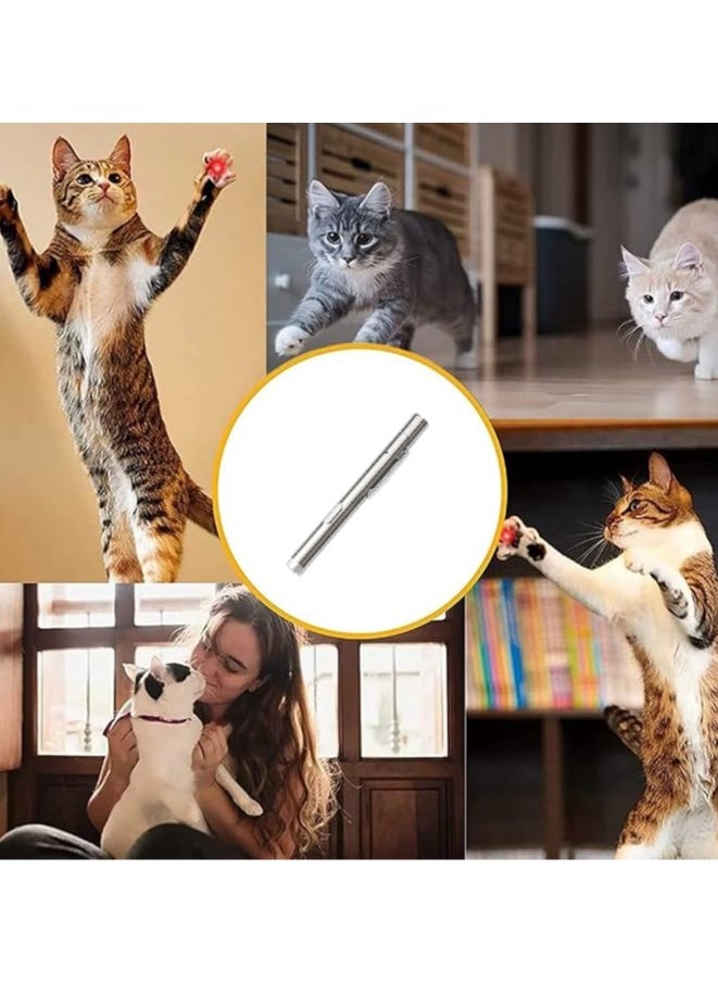 Generic - Cat Laser Toy, Red Dot LED Light Pointer Interactive Toys Indoor Cats DogsLaser, Long Range 5 Modes Laser Projection Playpen for Kitten Outdoor Pet Chaser Tease Stick Training Exercise,USB - Image 1