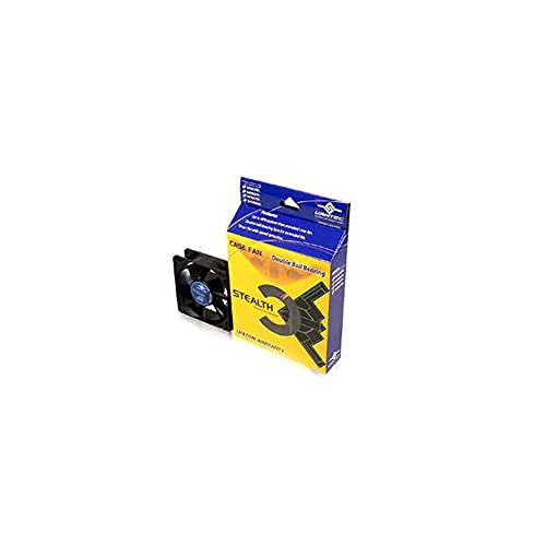 Vantec Stealth SF6025L 60x60x25mm Double Ball Bearing Silent Case Fan (Black), 1 Count (Pack of 1) - Image 1