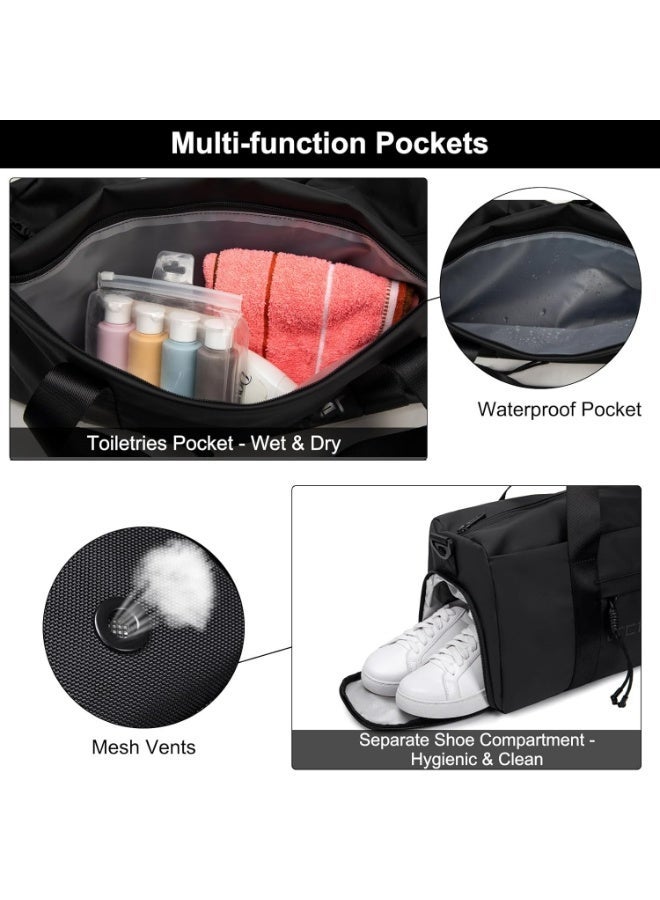 Arctic Hunter Travel Duffle Bag 28L Sports Gym Bag with Shoes Compartment, Wet/Dry Separation - Image 2