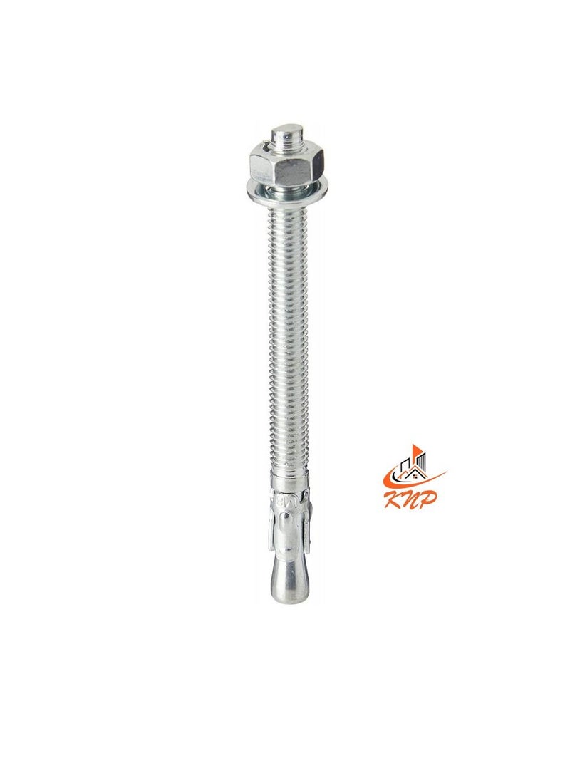KNP Zinc Plated Through Bolt 12x120mm -5pcs  - Image 1