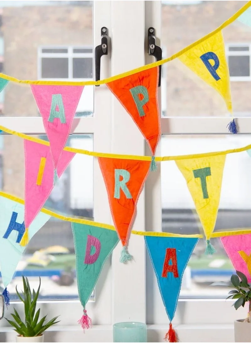توكينج تيبلز Happy Birthday Fabric Bunting
