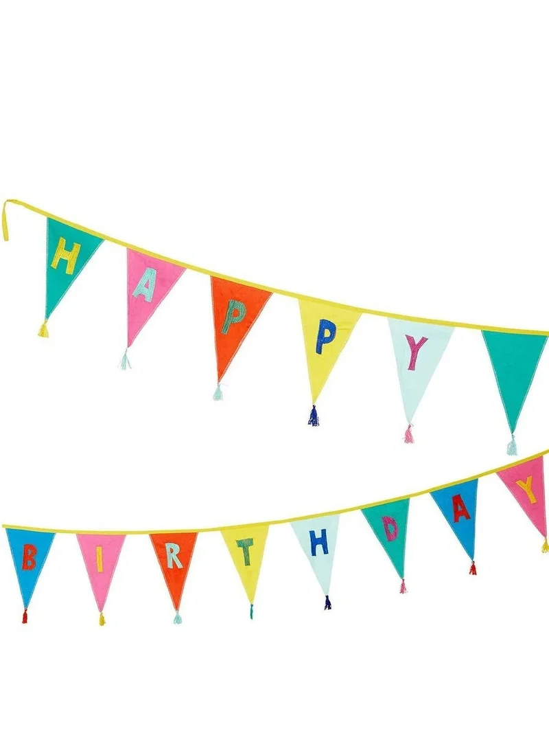 توكينج تيبلز Happy Birthday Fabric Bunting