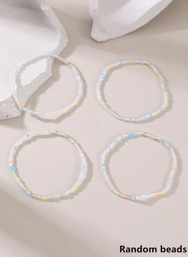 Take Two Set of 4 - Beaded Anklet
