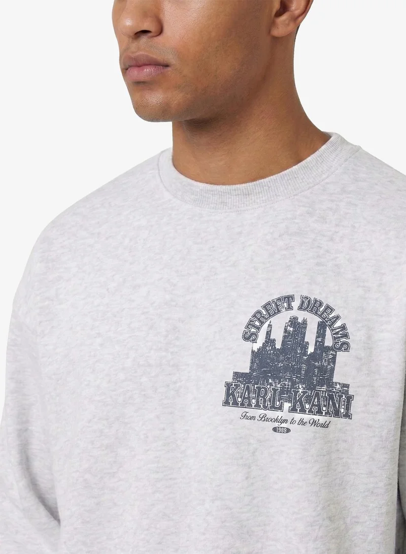 Karl Kani  Emblem Oversized Crew for Men | Best Price UAE