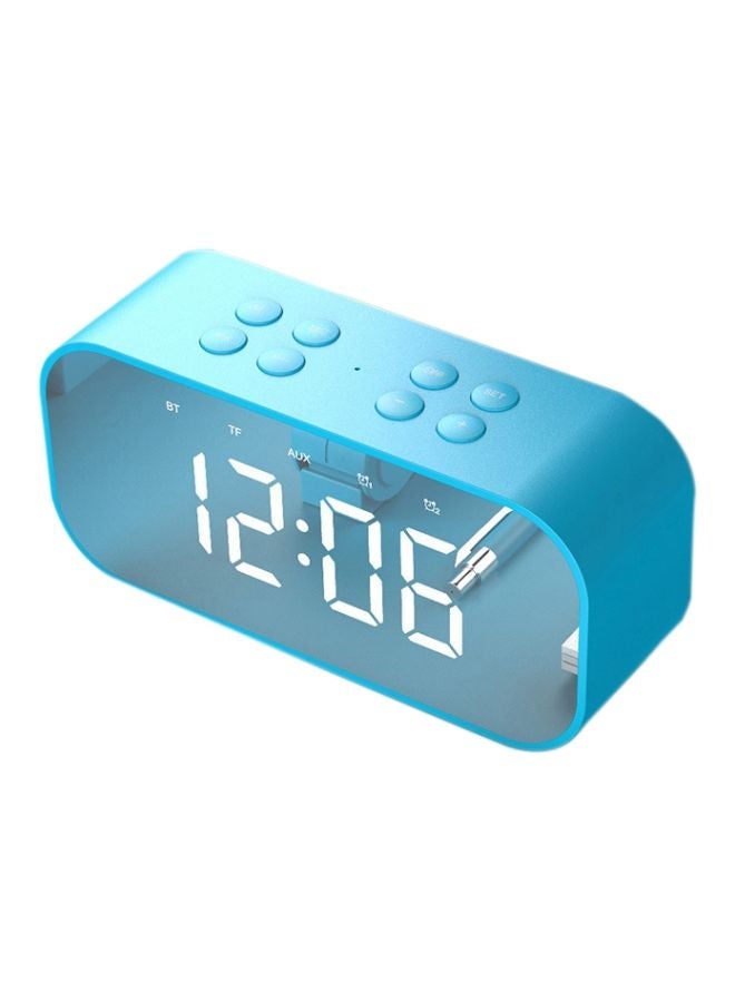 Loquat Portable Bluetooth Speaker With LED And Alarm Clock Blue