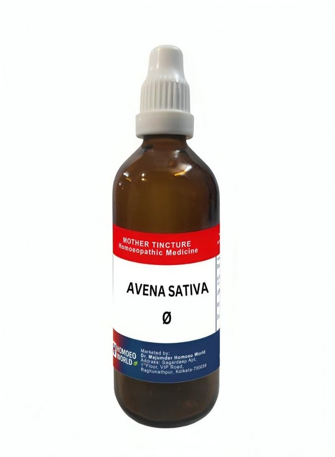 HOMOEO WORLD AVENA SATIVA Q 100ml | Homeopathic Medicine | Mother Tincture |Homeopathic Preparation | Liquid Form |avena sativa extract | avena sativa liquid extract | avena sativa drops | - Image 1