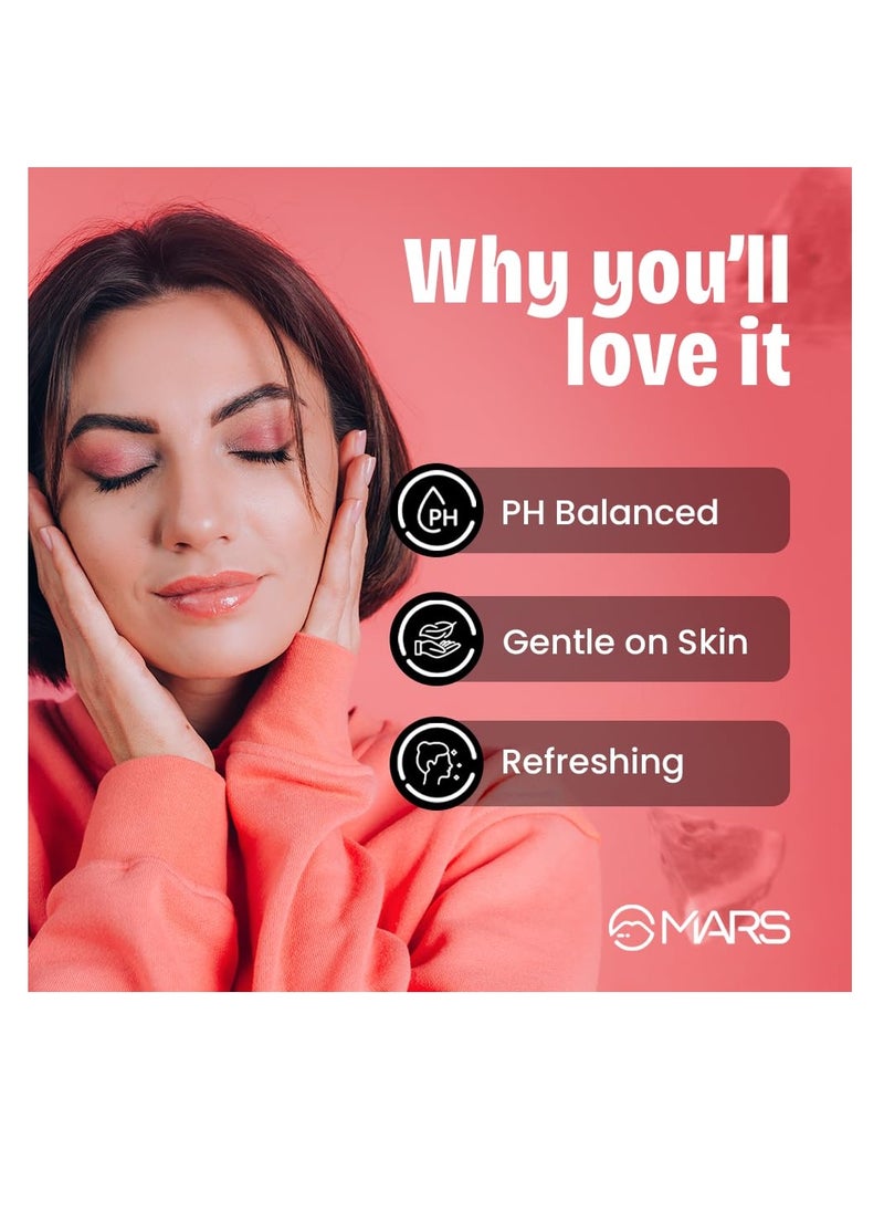 Mars MARS Refreshing Wet Wipes for Face Facial Cleansing Refreshing and Skin Hydration Soothing for skin pH Balance and Nourishing with Fruit extract 25 Wipes Watermelon  - Image 2