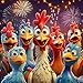 Lirches 500pcs Jigsaw Puzzles Large Chicken Puzzles Paper Puzzle for Adults Interactive Family Game DIY Brain Challenge ScratchResistant Square Shape Ideal Thanksgiving Gift - Image 2