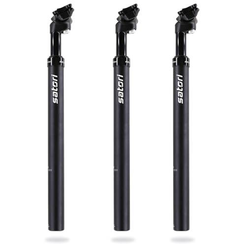 DJC Components DJC Satori Bike Suspension Seatpost Shock Absorber Damper Seat Post 27.2 28.6 30 30.4 30.9 31.6mm Solo(27.2mm Black) - Image 1