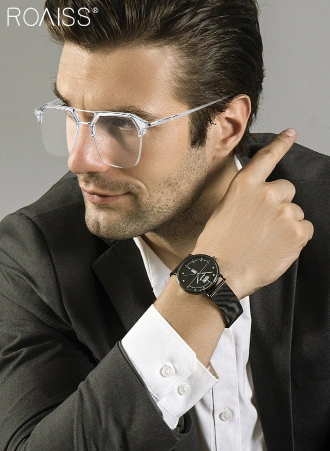 roaiss Blue Light Blocking Glasses Blue Light Filter Computer Reading Gaming TV Phones Browline Frame Eyeglasses Fashion Anti Eyestrain Headache Eyewear for Women Men Gray Silver  - Image 2