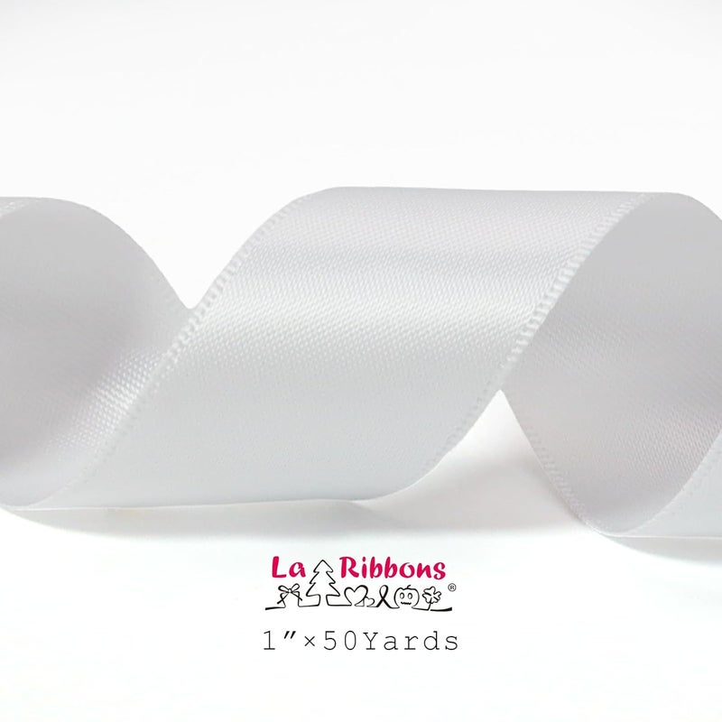 LaRibbons DIY Crafts Polyester Ribbon for Floral Arrangement, Bouquet, Artwork Projects No Fading Woven Ribbon 1" Inches Face Solid Satin Ribbon Roll 1+mtr Lenth Each Mix Lot Random Color 40Mtr In Total (#30, 40 mtr) - Image 2