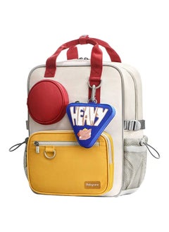 Babycare Babycare - ErgoFit Heavy Kid's Backpack, Ergonomic School Bag – Red, 15-Inch, Lightweight, Durable, Padded Straps, BPA-Free, Breathable Back Panel, Water-Resistant, Spacious Compartments, Zipper Closure, School Essentials Organizer, Ideal for Kids, Shock-Absorbing Base, Comfortable Fit, Daily Use  - Image 1