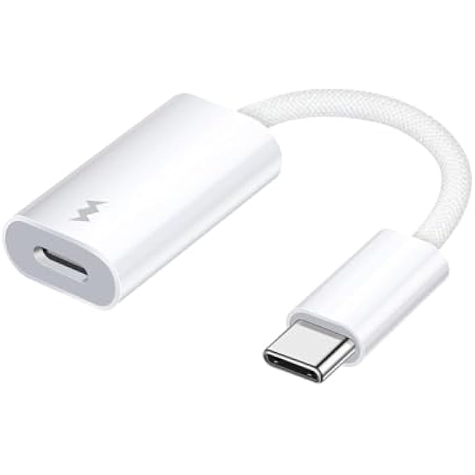 rayihni USB C TO IPHONE CABLE ADAPTER FOR IPHONE 15 PRO MAX 15 PLUS USB TYPE C MALE TO LIGHTING FEMALE FOR IPAD AIR MINI MACBOOK GALAXY(SUPPORTS PD FAST CHARGING DATA TRANSFER, NOT SUPPORT HEADPHONES AUDIO) - Image 1