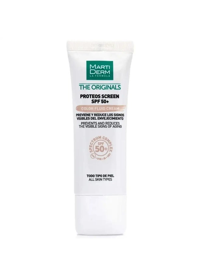 Martiderm The Originals Proteos Screen SPF50+ Tinted Fluid Cream 40 ml - Image 1