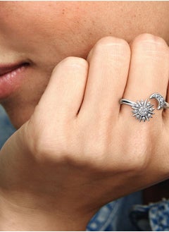 Pandora Violet Shining Sun and Moon Open Ring  - Image 4