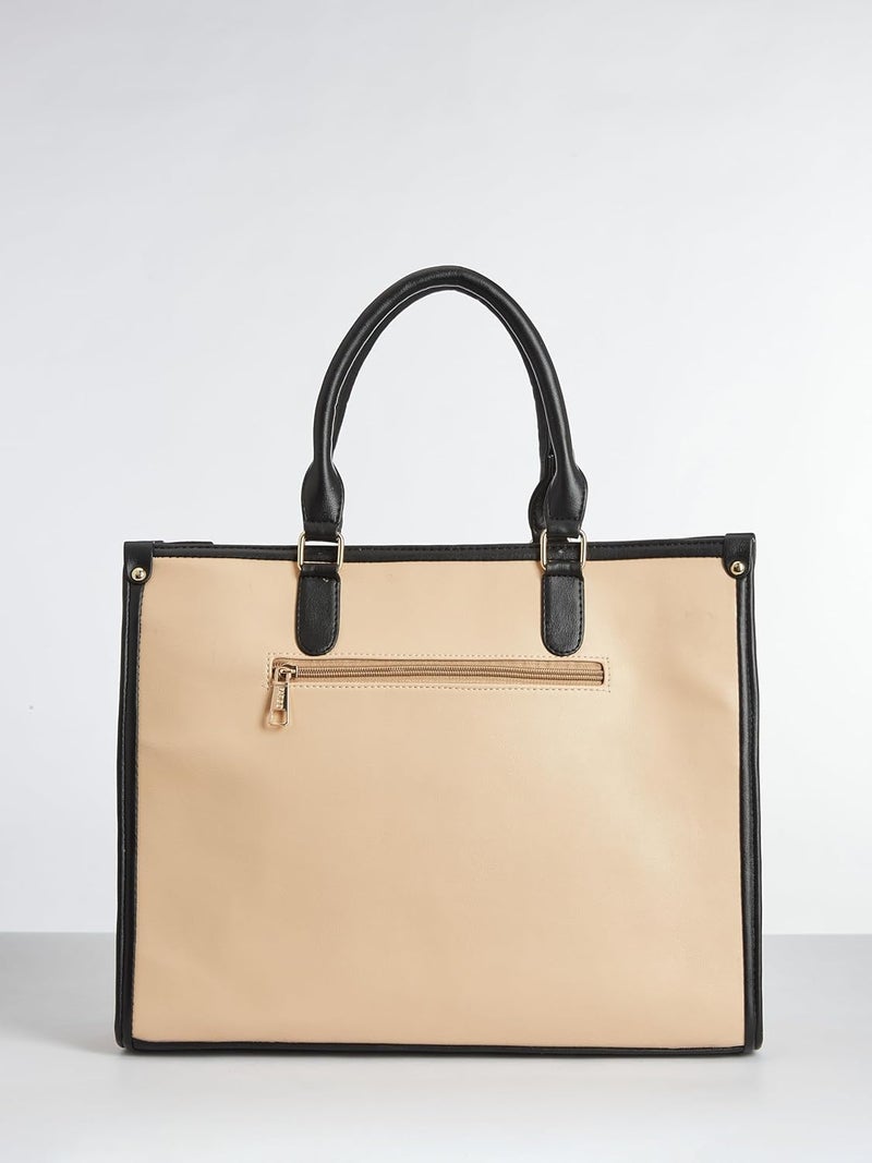 Fargo Regal Vegan Leather Tote Bag for Women | Laptop Compartment, RFID Pockets, YKK Zipper, Large Office Handbag | Shoulder Bag for College & Daily Use | Made in India - Image 5
