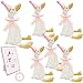 Flahard 14 Pcs One Silly Goose 1st Birthday Decoration 6 Pcs 12 Inch Soft Goose Stuffed Animal 6 Pcs Birthday Hat with Wood Table Decor and 1 Roll Rope for Adopt a Animal Party Favors Gifts Color Set 1 - Image 2