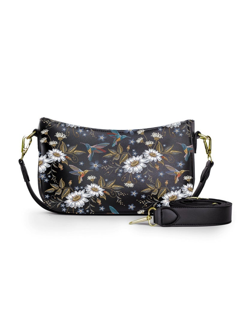 Tat 30-The White Roses Crossbody bags black  - Image 1