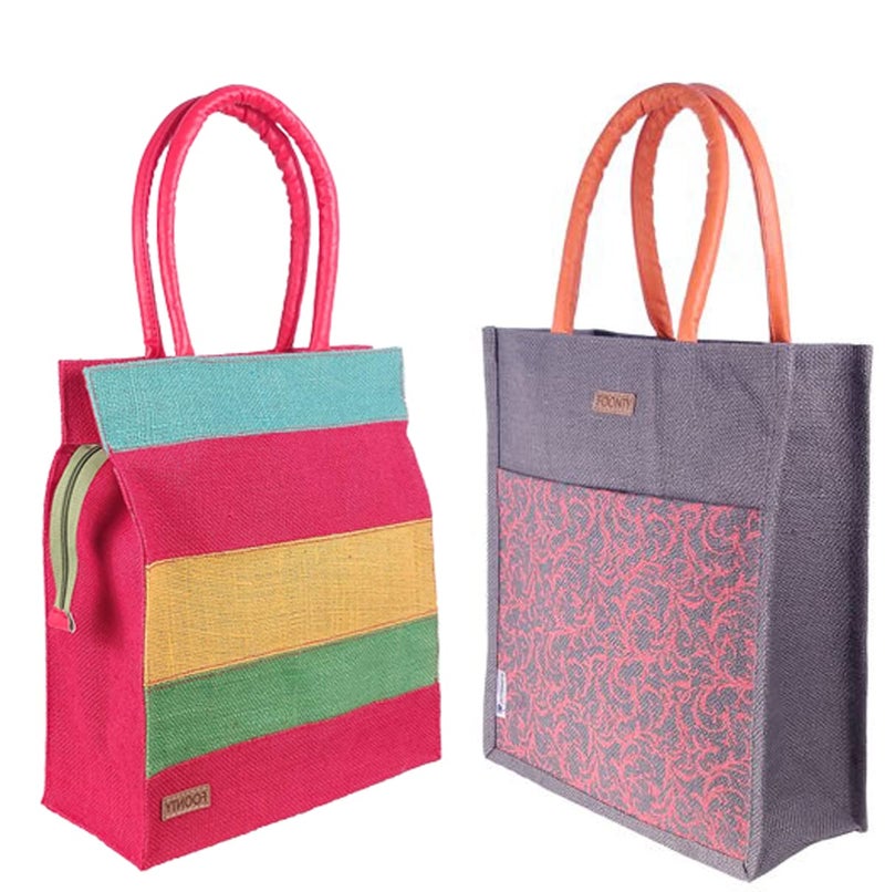 FOONTY Unisex Adult Daily Use Tote Bag/Grocery Bag/Gym Bag/Lunch Bag(Multicolor,Fab-34B) - Image 5