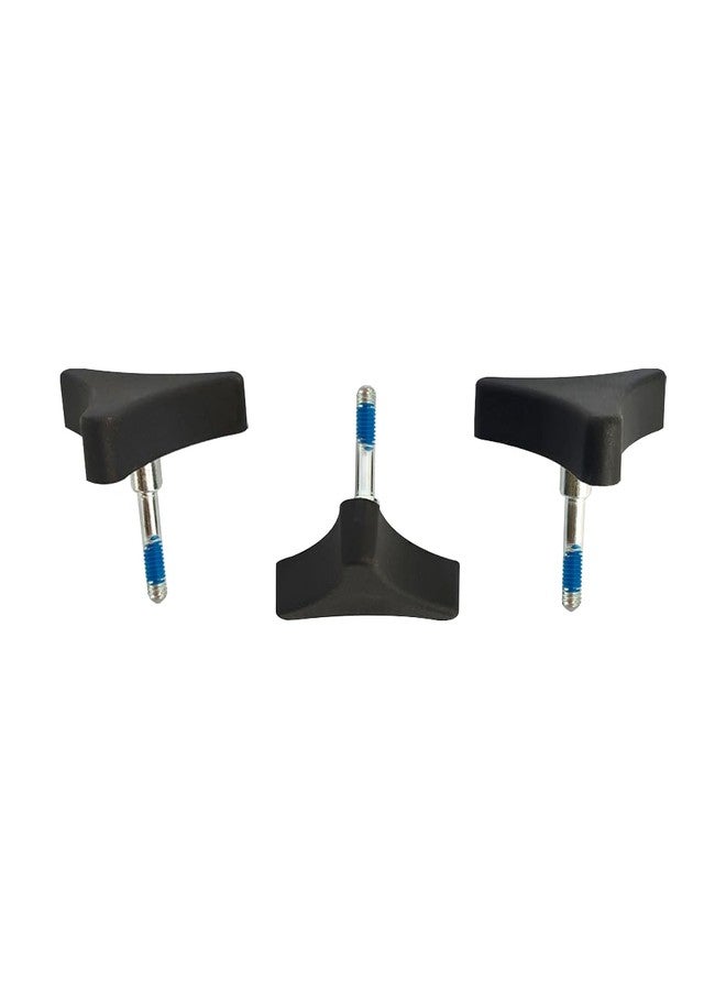 Toeloioh 3Pcs Knob Replacement Part Universal for Rolling Walker Rollator, Foldable Rollator Walker, Hand Propelled Walker etc, Aluminum 3 Point Knob,Rollator Walker Medline Walker Parts Accessories - Image 5
