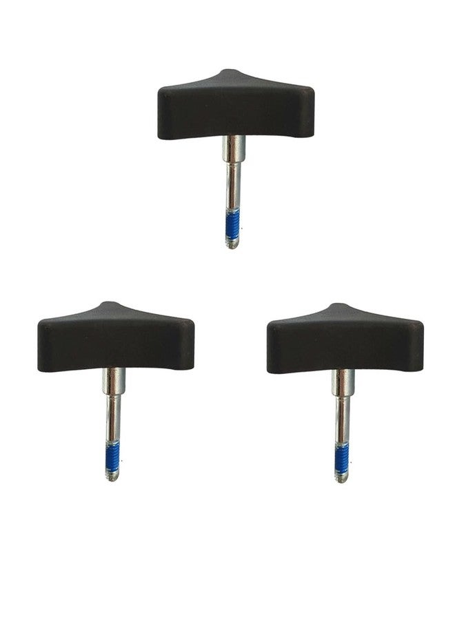 Toeloioh 3Pcs Knob Replacement Part Universal for Rolling Walker Rollator, Foldable Rollator Walker, Hand Propelled Walker etc, Aluminum 3 Point Knob,Rollator Walker Medline Walker Parts Accessories - Image 1