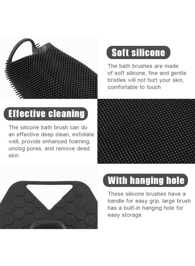 maycreate ® Silicone Body Scrubber, Body Buffer Exfoliating Brush With Silicone Loofah, Bath & Body Brushes For Men Women Kids Use In Shower, Scalp Exfoliator Hair Shampoo Skin Cleaning Brush - Image 5