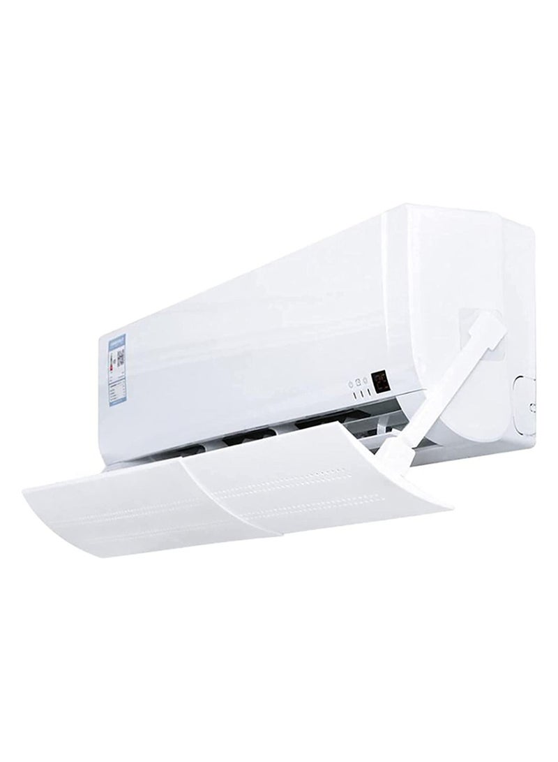 DubaiGallery Adjustable Air Conditioner Cover Anti Direct Wind Deflector White - Image 2
