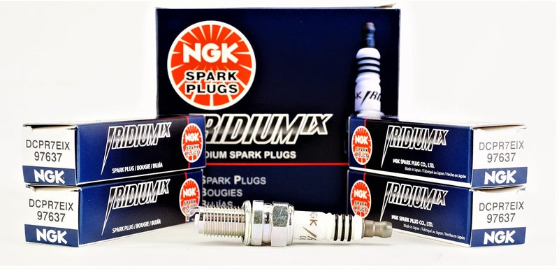 NGK # 6046 Iridium Spark Plugs -- DCPR7EIX -- Compatible with Harley-Davidson Twin Cam and XL --- 4 PCS NEW - Image 1