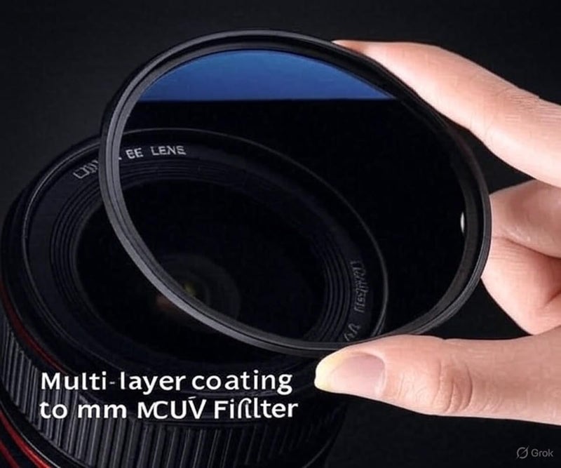 Hanumex 52mm Multi-Coated UV Filter, 16-Layer Coating, Slim Frame, Scratch-Resistant for Nikon 18-55mm, 55-200mm, Canon 50mm, Pentax 18-55mm DSLR Cameras - Image 2