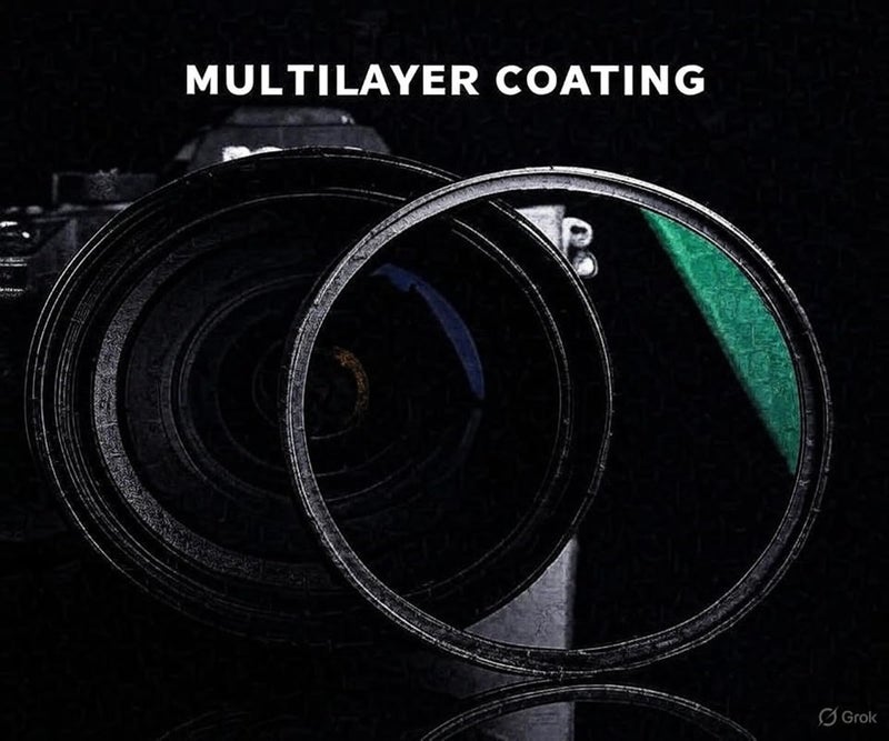 Hanumex 52mm Multi-Coated UV Filter, 16-Layer Coating, Slim Frame, Scratch-Resistant for Nikon 18-55mm, 55-200mm, Canon 50mm, Pentax 18-55mm DSLR Cameras - Image 3
