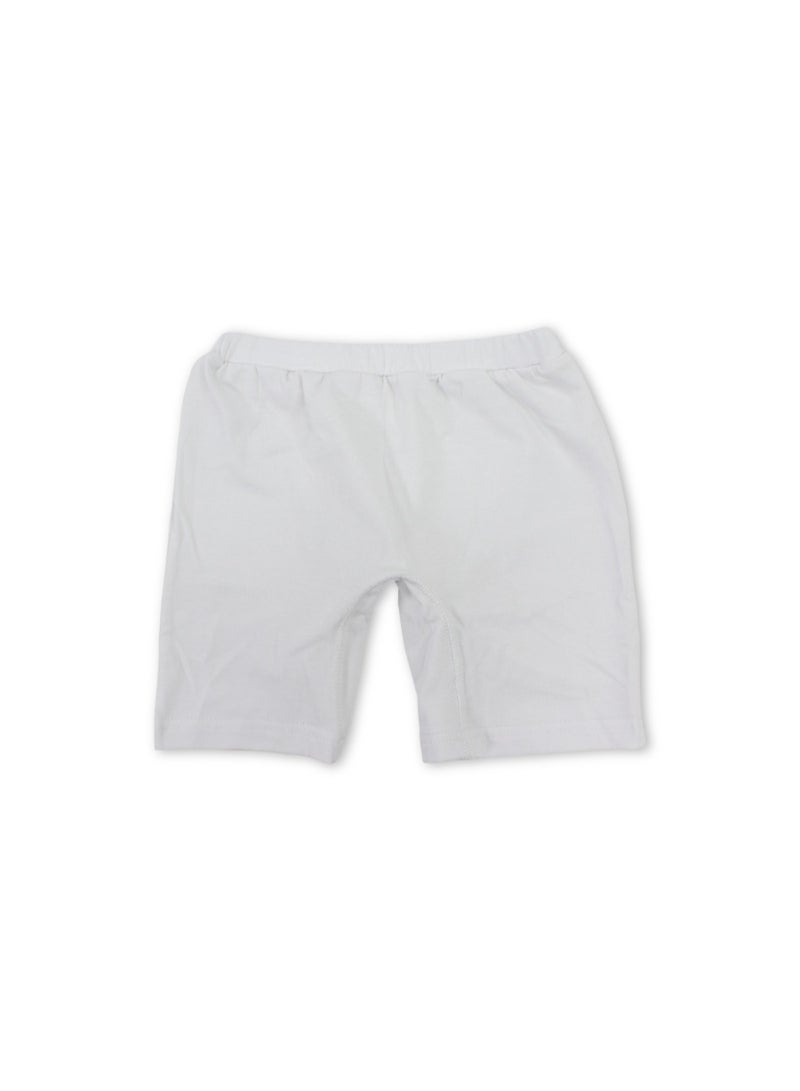 Unisex Cotton Plain Panty Shorts - White - Image 3