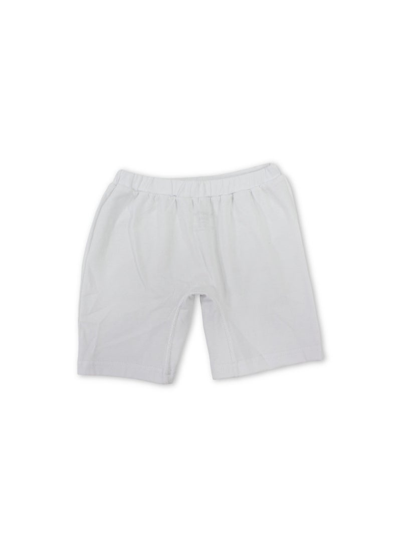 Unisex Cotton Plain Panty Shorts - White - Image 2